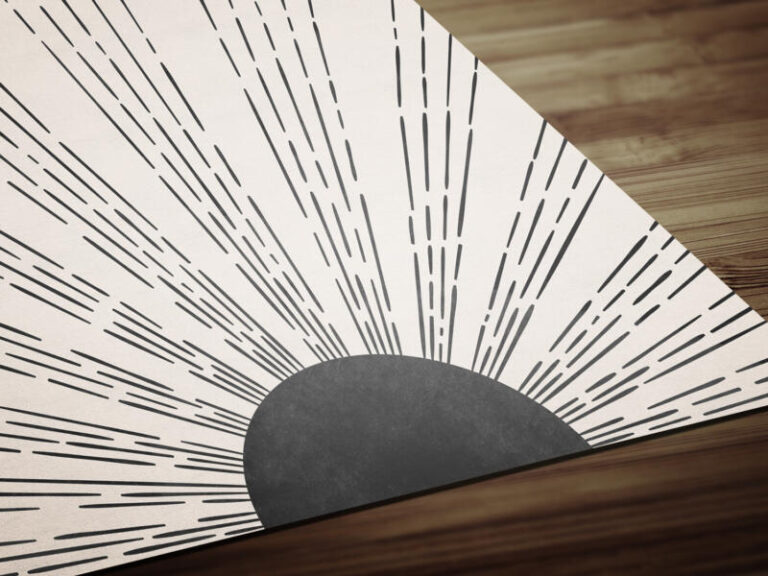 Zeitgenössische Abstrakte Minimalistische Wandkunst - Sonne Regenbogen- Poster Set – Bild 4