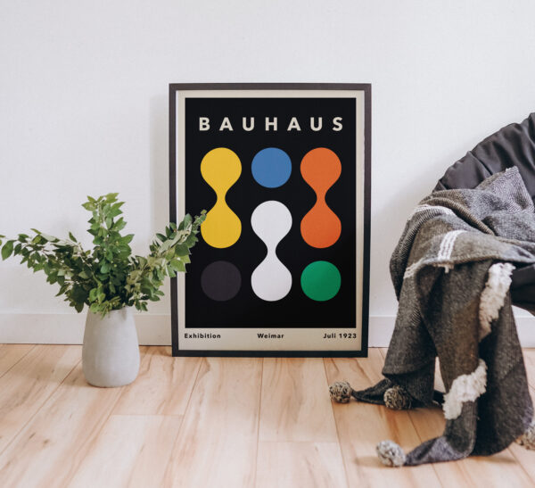 Bauhaus Stil Poster Plakat - Minimalistische Tropfen – Bild 3