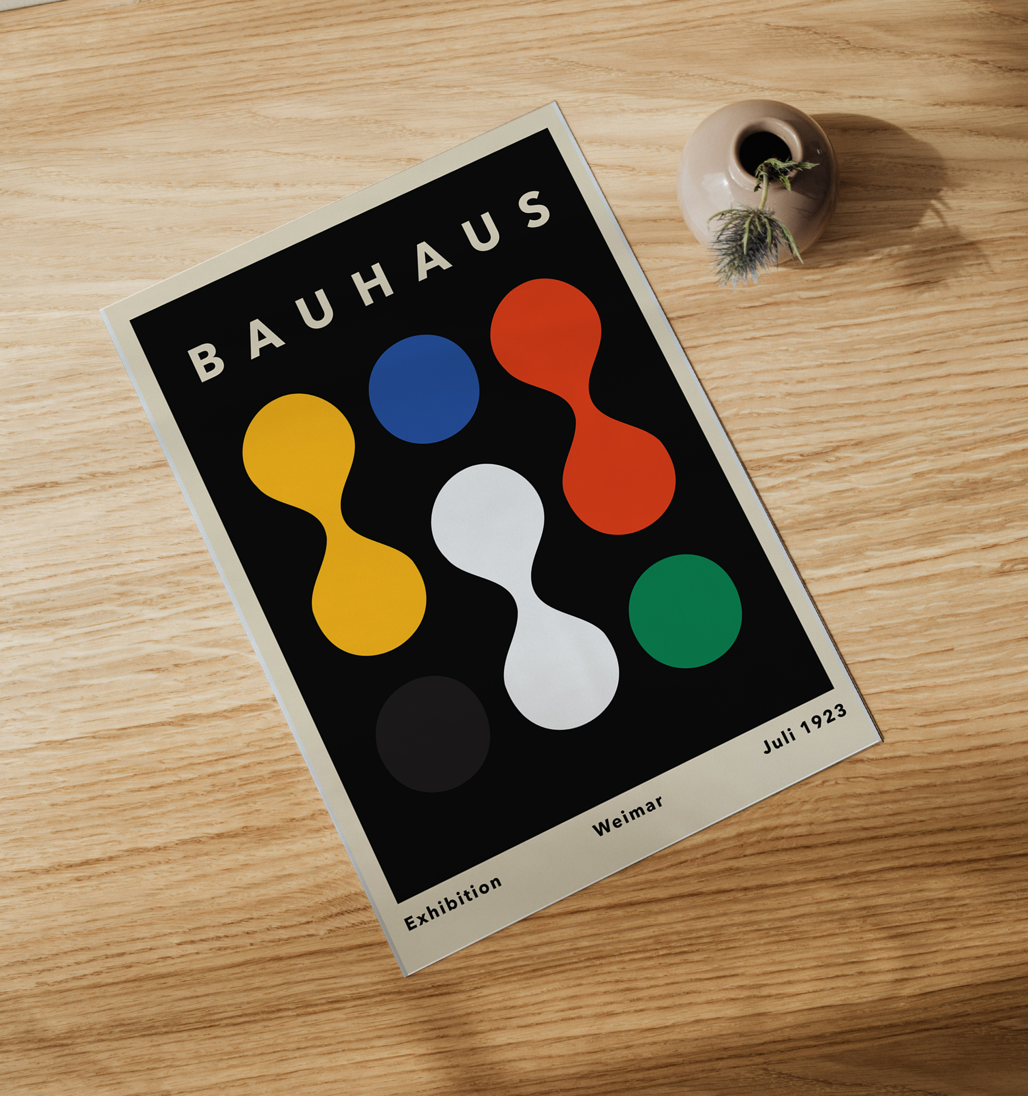 Bauhaus Stil Poster Plakat - Minimalistische Tropfen – Bild 4