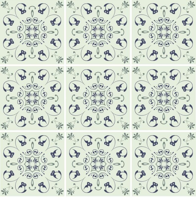 Fliesenaufkleber für Bad und Küche - Floral - Cafe Paris – Bild 3