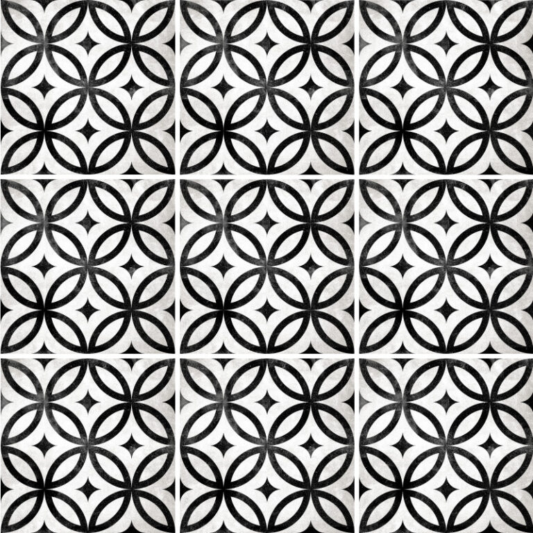 Bodenfliesenaufkleber für Küche und Badezimmer - Ornamente Zement-Optik – Bild 2