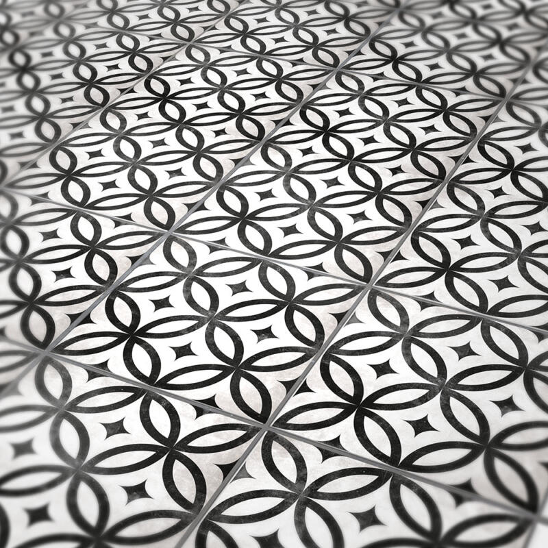 Bodenfliesenaufkleber für Küche und Badezimmer - Ornamente Zement-Optik – Bild 3