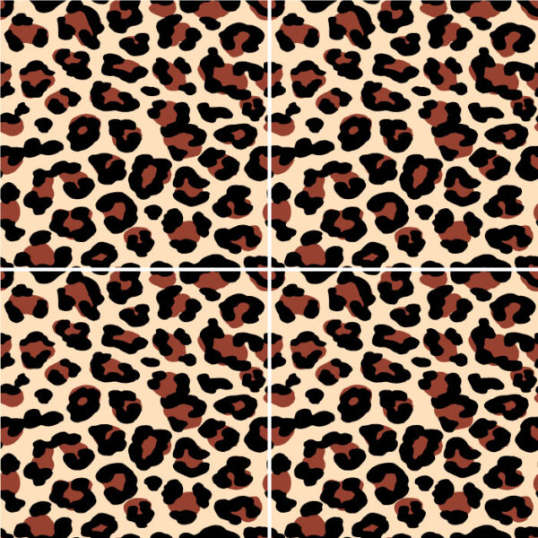 Fliesenaufkleber für Bad und Küche - Leopardenmuster - Leo-Print – Bild 2
