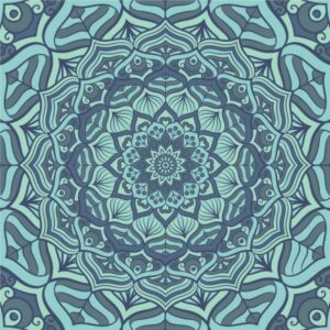 Fliesenaufkleber für Bad und Küche - Mandala - Indian Nights