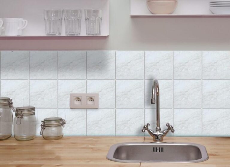 Fliesenaufkleber für Küche und Bad - Marmor Optik – Bild 2