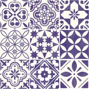 Fliesenaufkleber für Küche und Badezimmer - Portugiesisch Dunkelblau