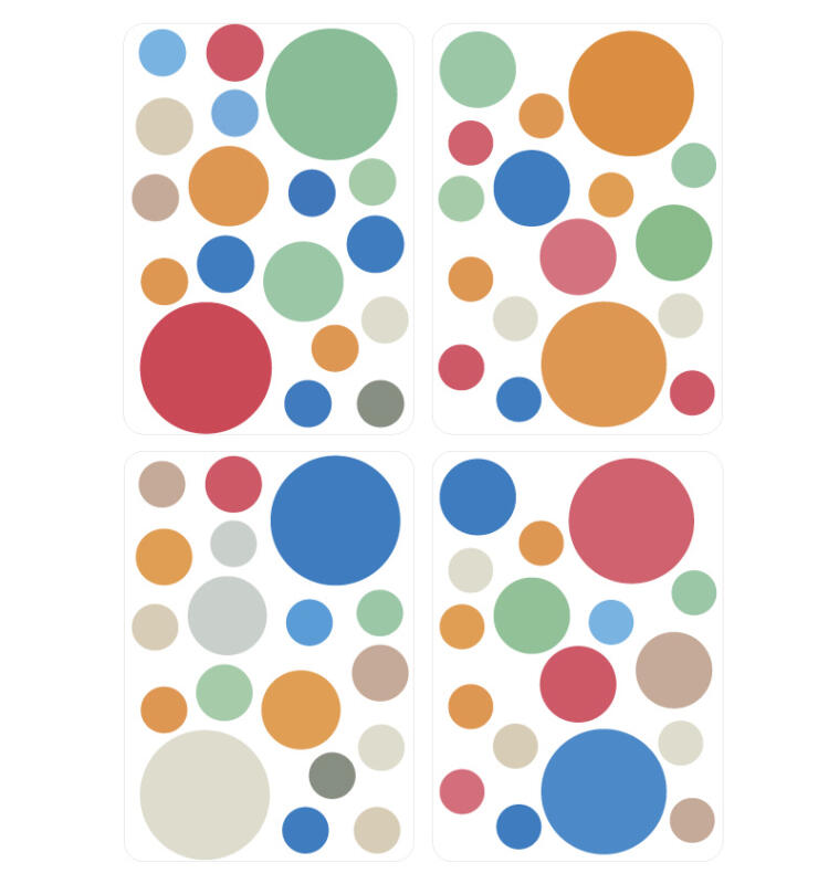 Wandtattoo Punkte Regenbogen Farben - Kinderzimmer – Bild 2