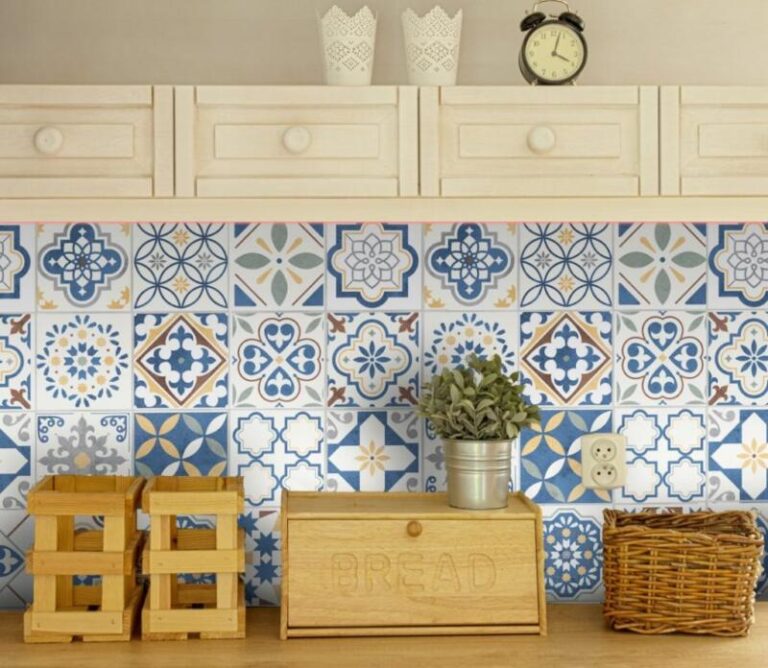 Fliesenaufkleber für Küche und Badezimmer - Spanisch Patchwork – Bild 2