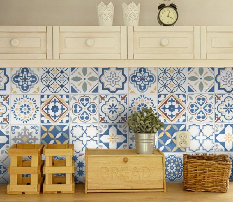 Fliesenaufkleber für Küche und Badezimmer - Spanisch Patchwork – Bild 2