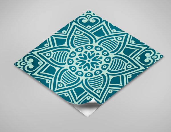 Fliesenaufkleber für Küche und Bad - Mandala Mintgrün Petrol – Bild 5