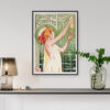 Absinthe Robette Poster Gerahmt hängend an einer Wohnzimmerwand