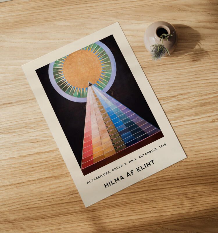 Hilma Af Klint - Altarbild Nr. 1 Abstrakte Kunst 1915  Spirituell Vintage Poster – Bild 2