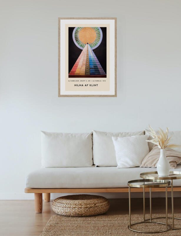 Hilma Af Klint - Altarbild Nr. 1 Abstrakte Kunst 1915  Spirituell Vintage Poster – Bild 4