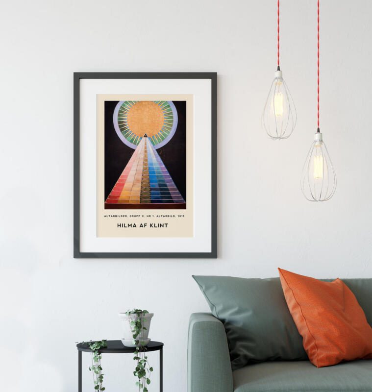 Hilma Af Klint - Altarbild Nr. 1 Abstrakte Kunst 1915  Spirituell Vintage Poster – Bild 3