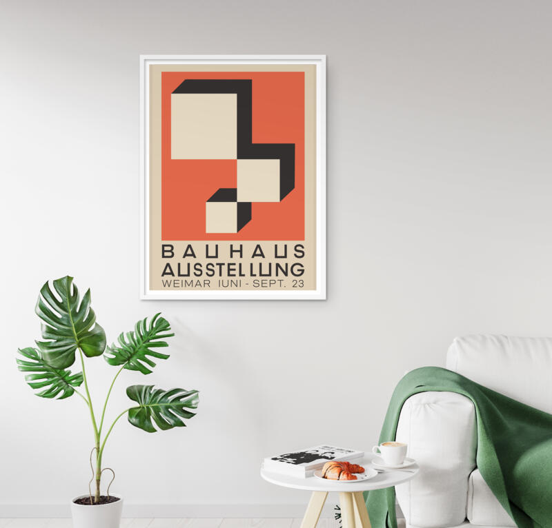 Bauhaus Ausstellung Plakat Poster 1923 Weimar – Bild 2