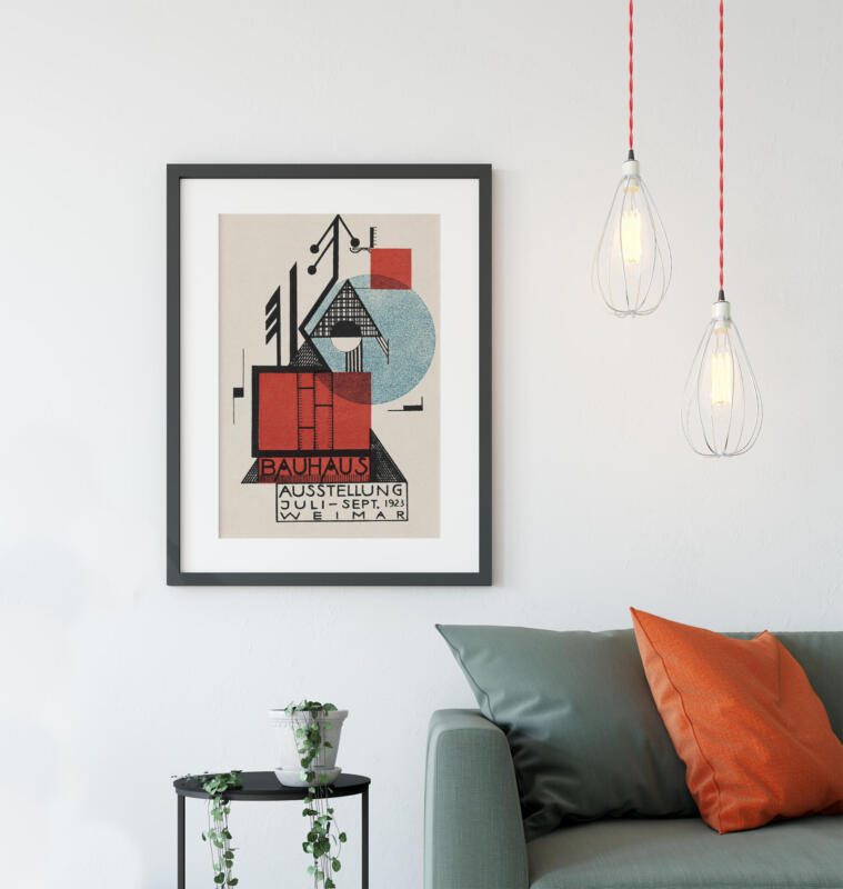 Bauhaus Ausstellung Weimar Juni 1923 Plakat Poster – Bild 3