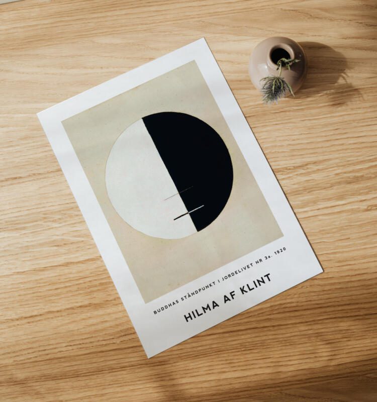 Hilma Af Klint Standpunkt Buddhas auf der Erde Nr. 3a 1920 Abstrakte Kunst Vintage Poster – Bild 2