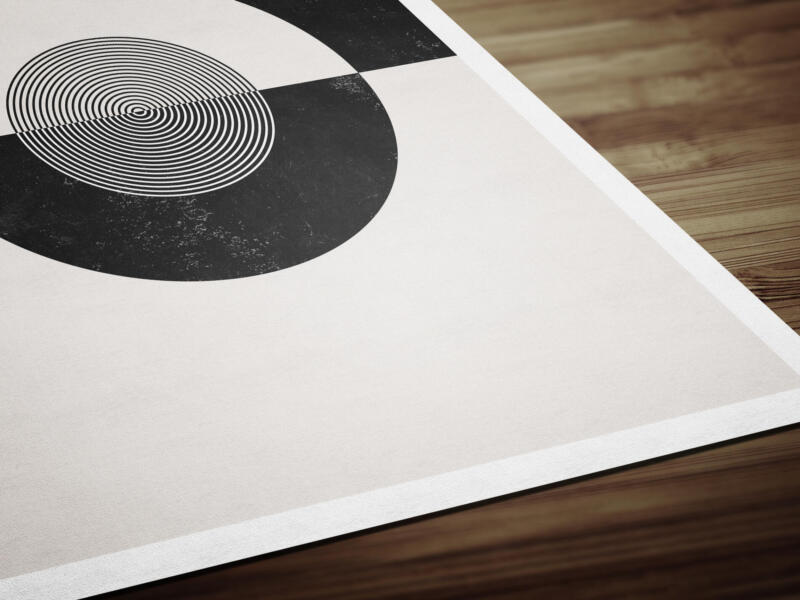 Zeitgenössische Abstrakte Minimalistische Geometrische Formen - Poster Set – Bild 4