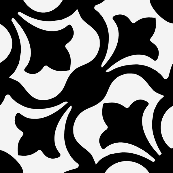 Bodenfliesenaufkleber für Küche und Badezimmer - Floral Mono – Bild 3