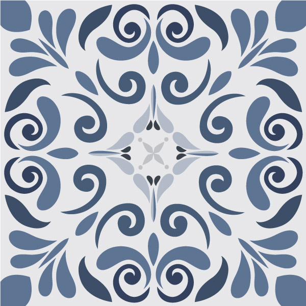 Klebefliesen für Küche und Badezimmer - Filigrane Florale Ornamente – Bild 3