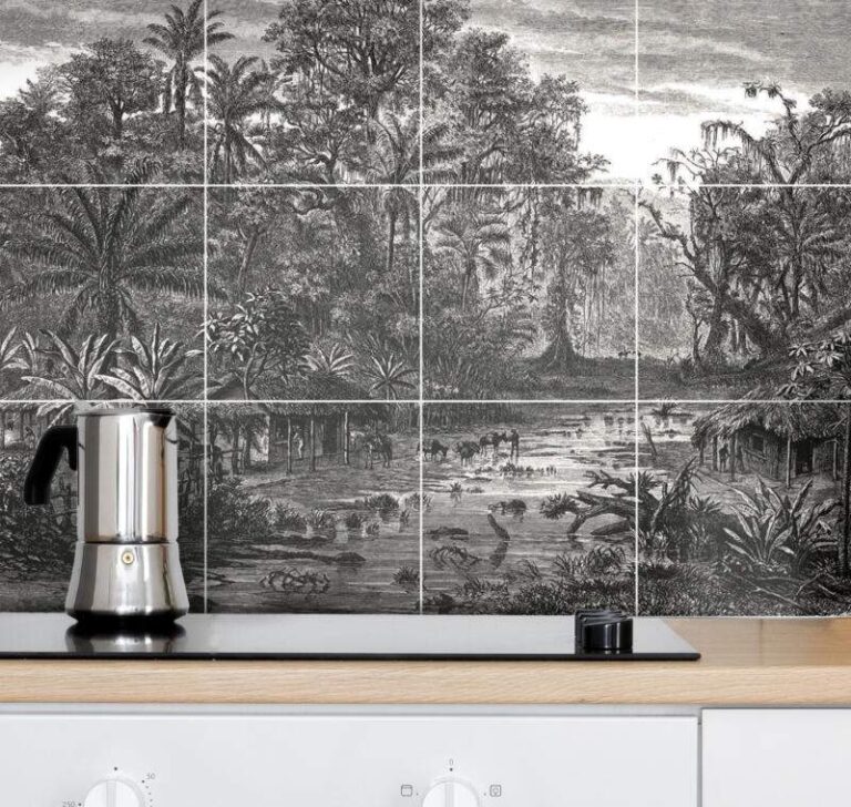 Fliesenbild - Selbstklebendes Bild als Fliesen Dekoration - Vintage Jungle – Bild 2