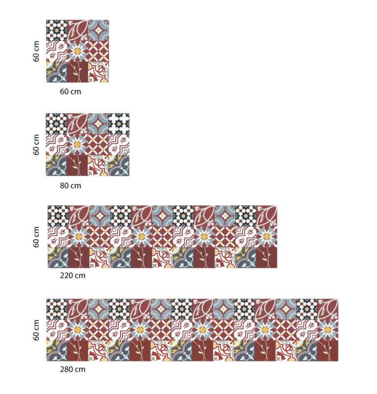 Küchenrückwand Folie - Portugiesisch Patchwork – Bild 2