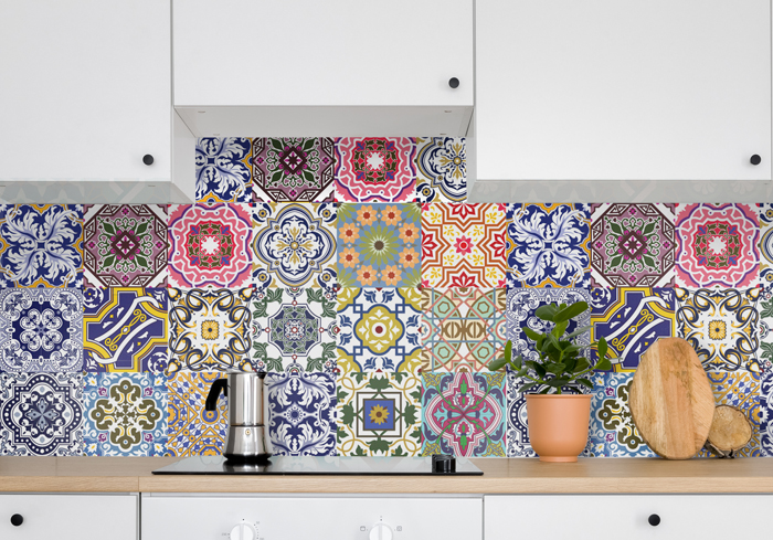 Fliesenaufkleber für Küche und Badezimmer - Talavera Spanisch – Bild 4