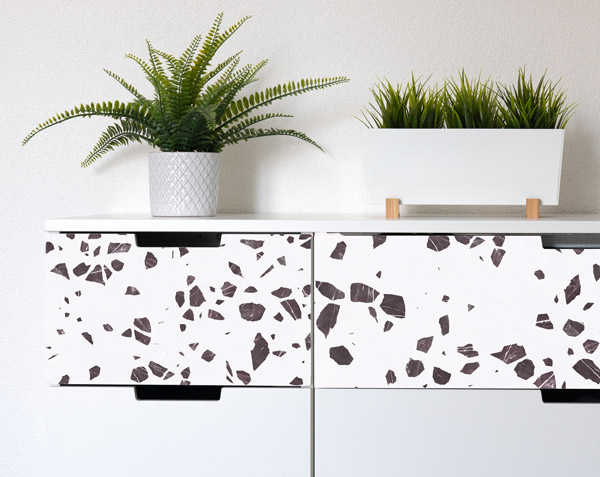 Selbstklebende Dekorfolie Möbelfolie - Terrazzo – Bild 3