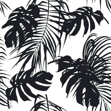 Fliesenaufkleber für Bad und Küche - Tropisch - Monstera - Dunkel – Bild 2