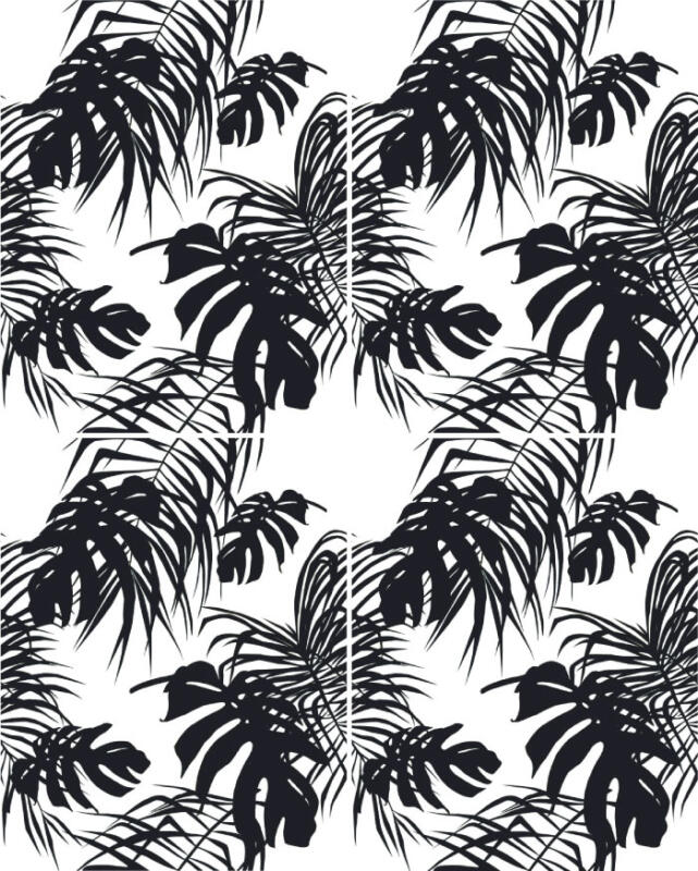 Fliesenaufkleber für Bad und Küche - Tropisch - Monstera - Dunkel – Bild 4