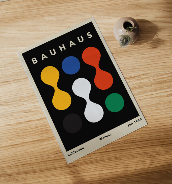 Bauhaus Stil Poster Plakat - Minimalistische Tropfen – Bild 4