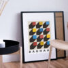 Bauhaus Stil Poster Plakat - Würfel